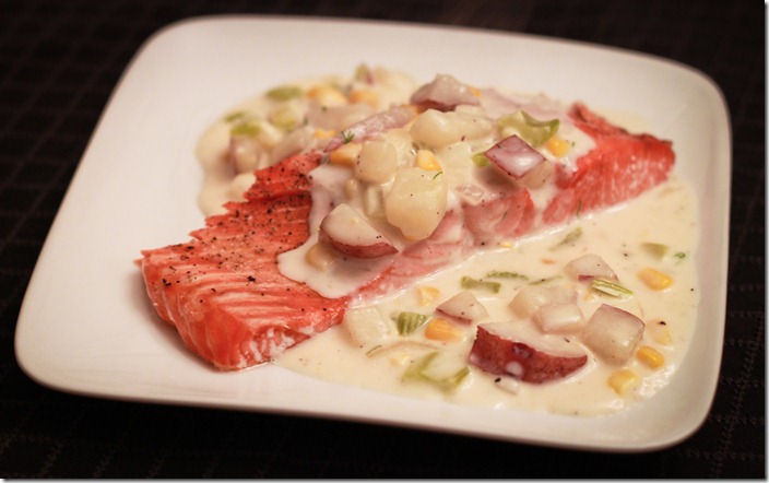 Salmon with Chowder Sauce (1 of 1)